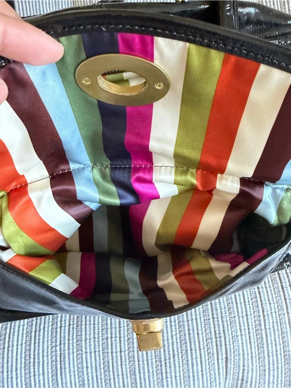 COACH BLEECKER STREET LEGACY PATENT PEYTON LIMITED EDITION SATCHEL BAG F13051